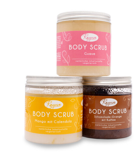 Reyuve Naturkosmetik Body Scrubs natürlich Körperpeeling