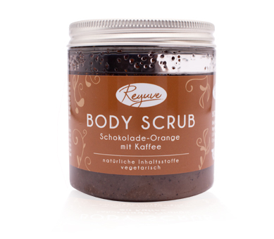 Reyuve Naturkosmetik Body Scrub Körperpeeling Schokoladed Orange Kaffee