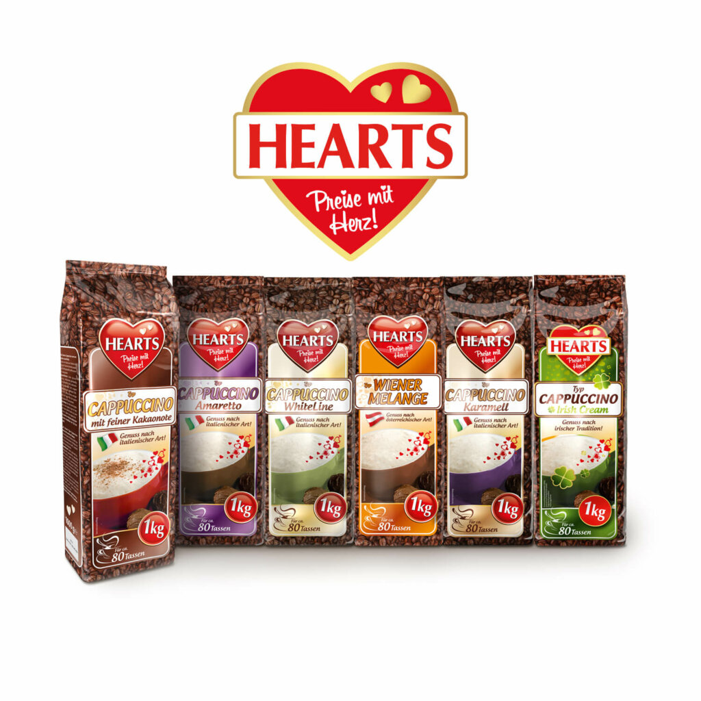 Hearts Cappuccino 1 kg Instant getränke